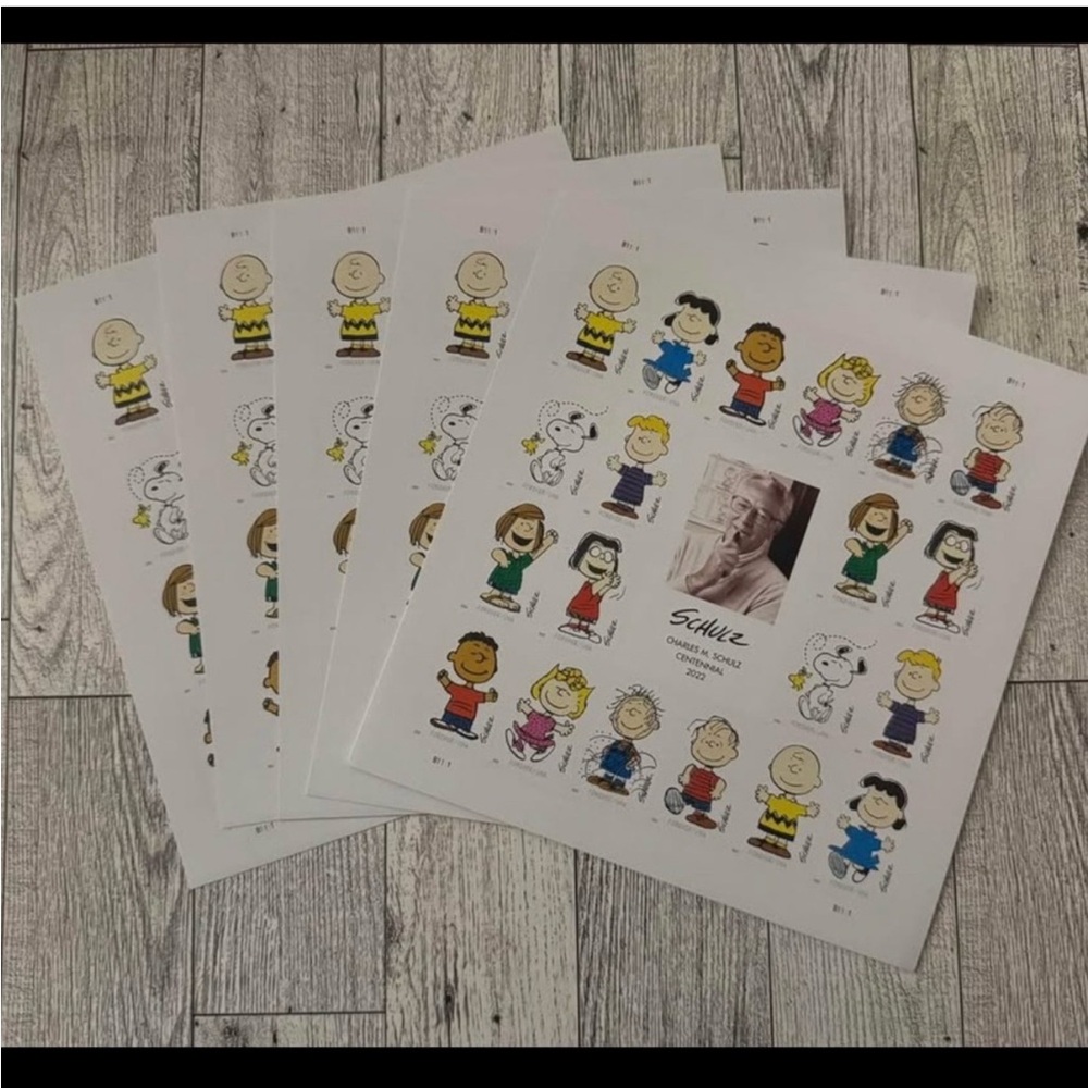 100 Charles M. Schulz Peanuts Centennial Collectible Forever Stamps
